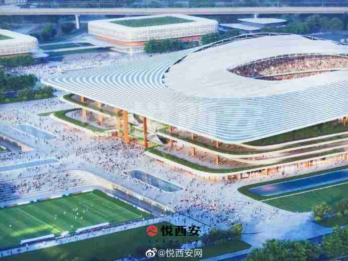 西安世界足球中心效果图出炉，融入“周秦圣殿、汉唐雄风”元素