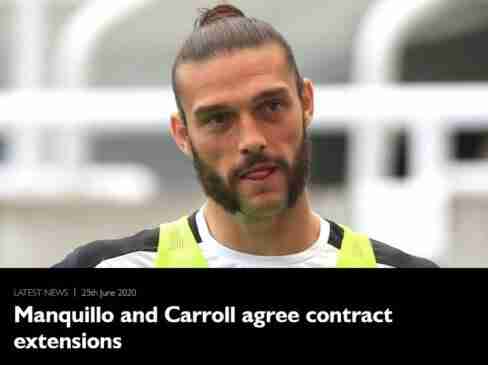 俱乐部现已与卡罗尔以及曼基略签订了新合同卡罗尔与球队续约一年