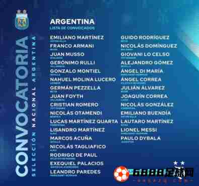 阿根廷国家队最新名单一览：科雷亚，冈萨雷斯在内