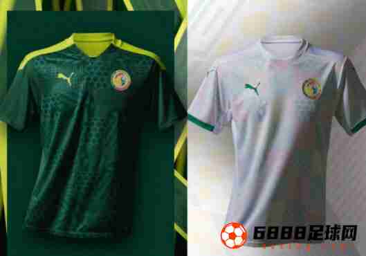 塞内加尔足球队新赛季球衣，采用风格大胆的图案