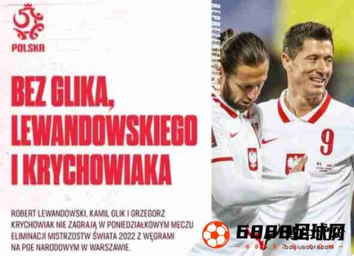 波兰足球队官宣科里乔维亚克因停赛将缺席对阵匈牙利