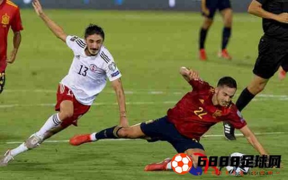 西班牙队4-0血洗格鲁吉亚，萨拉维亚进球锁定胜局